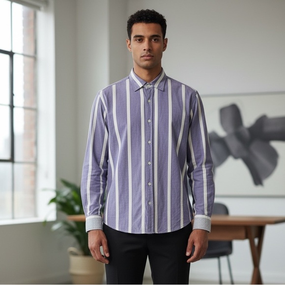 Polo Ralph Lauren Other - Polo Jeans Co Ralph Lauren Men’s L French Cuff Striped Shirt Vintage Y2K